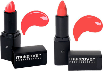 

Makeover Professional Lipstick ( Posh Pink 44 , Nude Coral 48 )(Posh Pink, Nude Coral)