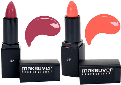 

Makeover Professional Lipstick ( Devtion 42 , Flamingo 39 )(Devtion, Flamingo)