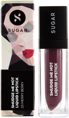 

Sugar Cosmetics Smudge Me Not Liquide Lipstick(Dark Plum, 4.5 ml)
