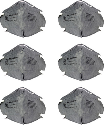 Vezual 9000ING 3M 9000ING Safety Disposable Grey Mask for protection against Dust / Pollution / P1 Class (Pack of 6)(Grey, Free Size, Pack of 1) Vezual 9000ING 3M 9000ING Safety Disposable Grey Mask for protection against Dust / Pollution / P1 Class (Pack of 6)(Grey, Free Size, Pack of 1)