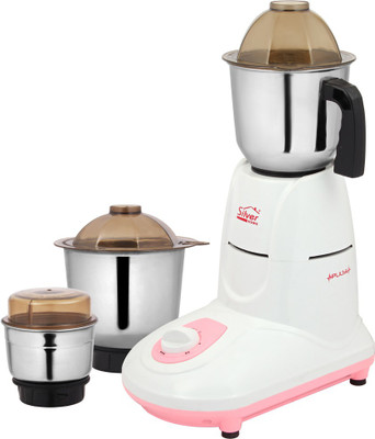 

Silver Home High Performance Swift 550 W Mixer Grinder(Pink, 3 Jars)