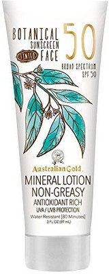 

Australian Gold Botanical Sunscreen Spf 50 Tinted Face Mineral Lotion(88.73 ml)
