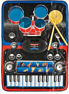 

Generic Rhode Island Novelty 18.5" 2-In-1 Music Jam Playmat(Multicolor)