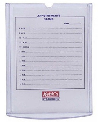 

SMKT B5 (7X10 ) VERTICAL STAND SET OF 2 SMK_Transparent Name Plate Holder