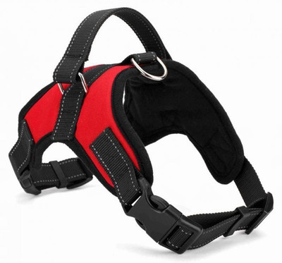 

Continental Sports Dog Harness Set Nylon Padded Adjustable Work Training No Pull Dog Vest Harness, Soft Reflective Harness with Handle for Dogs ( ITN 194 ) ( , Red ) Dog Standard Harness(, Red