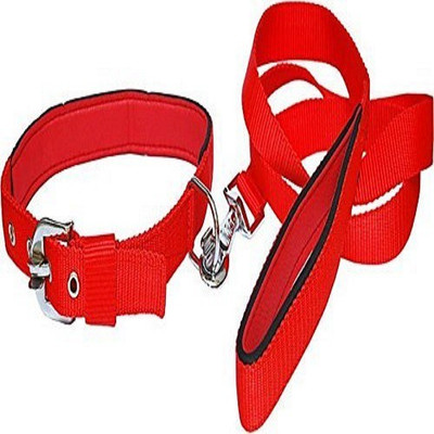 

Skora Dog Collar & Leash(, Red