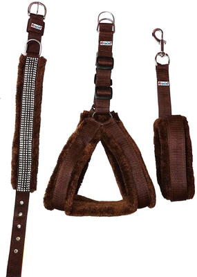 

Skora High Quality Dog Collar & Leash(, Brown