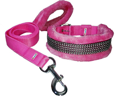 

Skora High Quality Dog Collar & Leash(, Pink