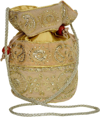

sunvi potli bag red Potli(Gold)