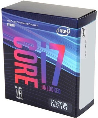 

Intel 3.7 LGA 1151 8700k Processor(Grey)