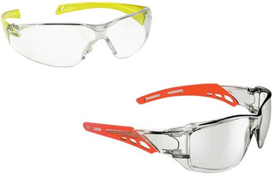 

Arex Scratch Resistance & Hard coated Safety Sports & Bike Riding Goggles Safety Spectacles YLW 304R Hard Coated Power Tool, Laboratory, Blowtorch, Wood-working Safety Goggle(Free-size)