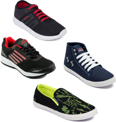 

Asian Men Casual & Running Shoes Combo Pack of 4 Casuals For Men(Multicolor