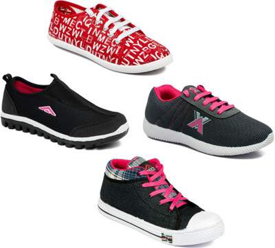 

Asian Women Casual & Running Shoes Combo Pack of 4 Casuals For Women(Multicolor