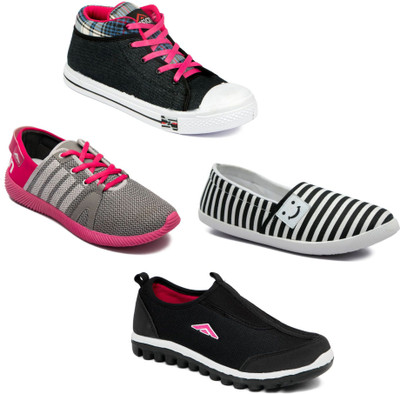 

Asian Women Casual & Running Shoes Combo Pack of 4 For Women(Multicolor
