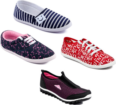 

Asian Women Casual & Running Shoes Combo Pack of 4 Casuals For Women(Multicolor