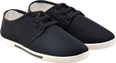 

Pexlo Men's Breathable Casual Sneakers For Men(Black