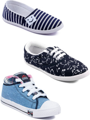 

Asian Women Casual & Running Shoes Combo Pack of 3 For Women(Multicolor