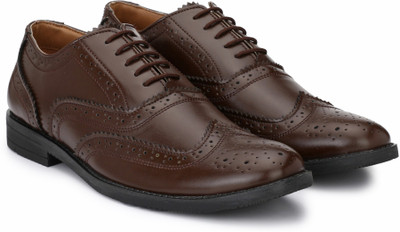 

Hirel's Hirel's Brown Oxford Wingtip Brogue Brogues For Men(Brown