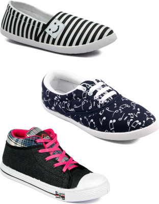 

Asian Women Casual & Running Shoes Combo Pack of 3 Casuals For Women(Multicolor