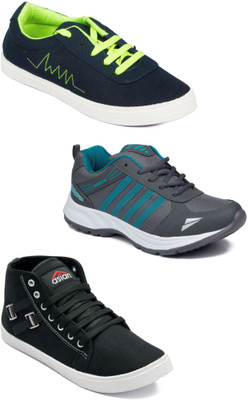 

Asian Men Casual & Running Shoes Combo Pack of 3 Casuals For Men(Multicolor