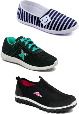 

Asian Women Casual & Running Shoes Combo Pack of 3 Casuals For Women(Multicolor