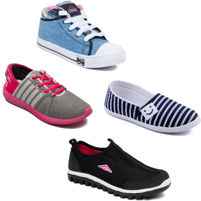 

Asian Women Casual & Running Shoes Combo Pack of 4 Casuals For Women(Multicolor