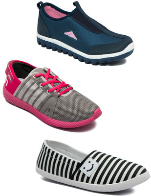 

Asian Women Casual & Running Shoes Combo Pack of 3 Casuals For Women(Multicolor