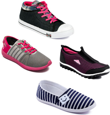 

Asian Women Casual & Running Shoes Combo Pack of 4 Casuals For Women(Multicolor