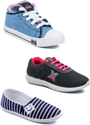 

Asian Women Casual & Running Shoes Combo Pack of 3 Casuals For Women(Multicolor