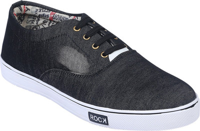 Kzaara Canvas Shoes For Men(Black