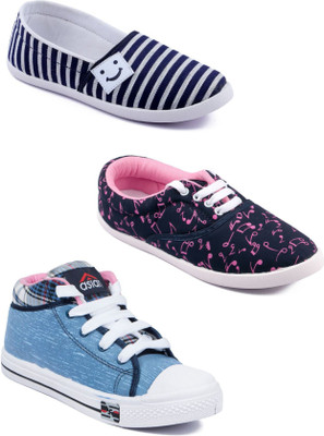 

Asian Women Casual & Running Shoes Combo Pack of 3 For Women(Multicolor