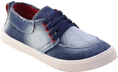 

Pexlo Men's Nice Casual Canvas Shoes For Men(Blue