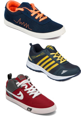 

Asian Men Casual & Running Shoes Combo Pack of 3 Casuals For Men(Multicolor