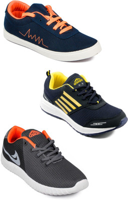 

Asian Men Casual & Running Shoes Combo Pack of 3 Casuals For Men(Multicolor