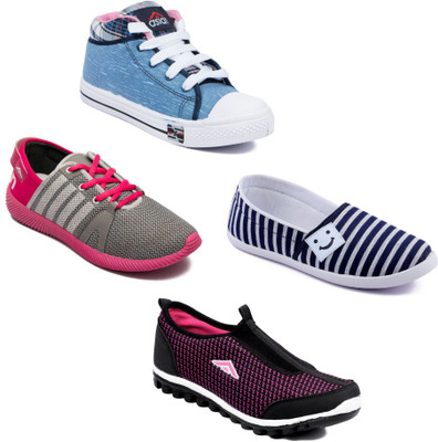 

Asian Women Casual & Running Shoes Combo Pack of 4 Casuals For Women(Multicolor