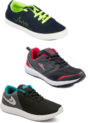 

Asian Men Casual & Running Shoes Combo Pack of 3 Casuals For Men(Multicolor