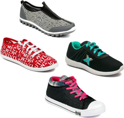 

Asian Women Casual & Running Shoes Combo Pack of 4 Casuals For Women(Multicolor