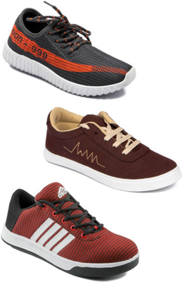 

Asian Men Casual & Running Shoes Combo Pack of 3 Casuals For Men(Multicolor