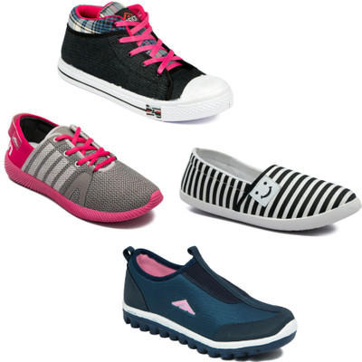 

Asian Women Casual & Running Shoes Combo Pack of 4 Casuals For Women(Multicolor