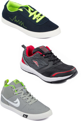 

Asian Men Casual & Running Shoes Combo Pack of 3 Casuals For Men(Multicolor