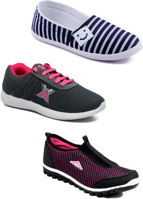

Asian Women Casual & Running Shoes Combo Pack of 3 Casuals For Women(Multicolor