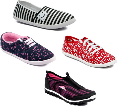 

Asian Women Casual & Running Shoes Combo Pack of 4 Casuals For Women(Multicolor