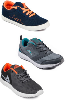 

Asian Men Casual & Running Shoes Combo Pack of 3 Casuals For Men(Multicolor