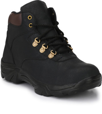 

Eego Italy Steel Toe Safety Boots Hiking & Trekking Shoes For Men(Black