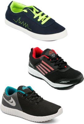 

Asian Men Casual & Running Shoes Combo Pack of 3 Casuals For Men(Multicolor