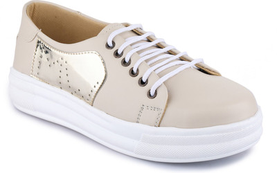 Moonwalk Sneakers For Women(Beige, Cream