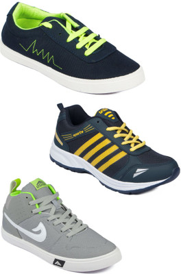 

Asian Men Casual & Running Shoes Combo Pack of 3 Casuals For Men(Multicolor