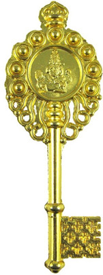 Sahaya Vastu Fengshui Kuber Kunji Key golden 4.25 inches for money & prosperity showpiece - 9 cm(Alloy, Gold) available at flipkart for Rs.105