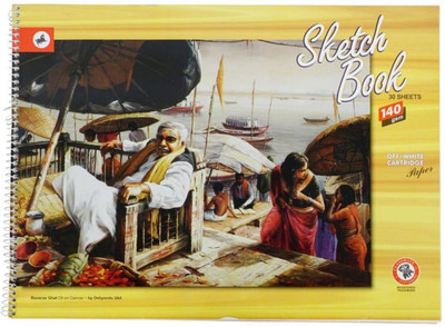 

Shipra SS390 Size - Quarter Imperial (38 X 28 cm) (Top Cover May Vary) Sketch Pad(Off-White Cartridge Paper, 30 Sheets)
