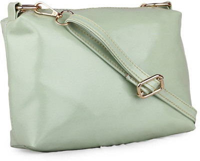 

Dewberries Women Casual Green PU Sling Bag